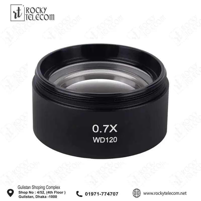 0.7X Microscope Auxiliary Objective Lens(Working Distance 120 mm)