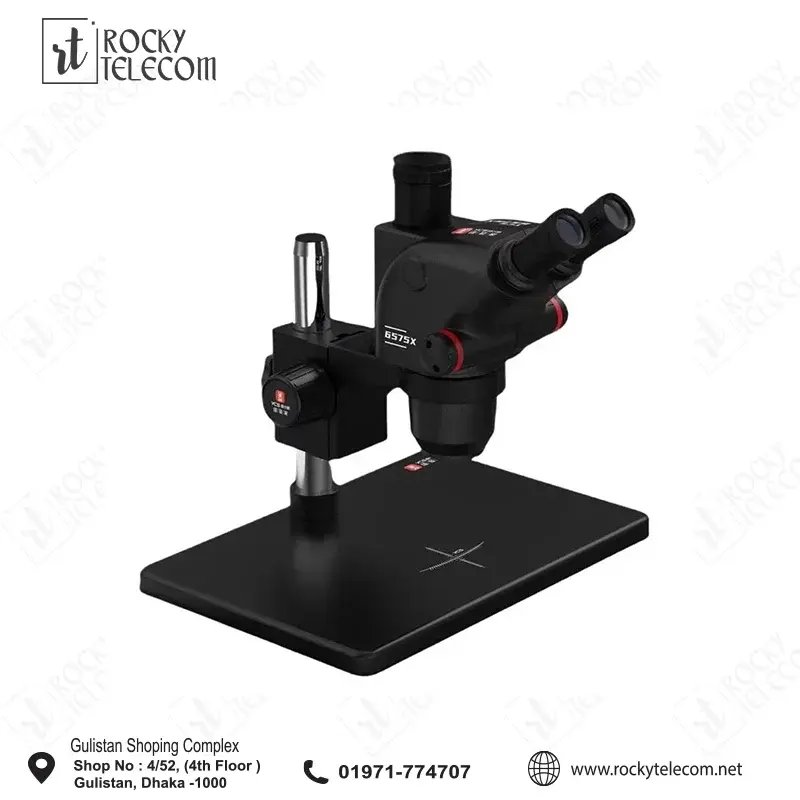 YCS 6575X Continuous Zoom Trinocular Microscope | High-Precision Stereo Optics