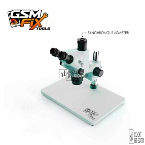 GSMFIX Tools RT-36565 6.5-65X HD Trinocular Microscope (WHITE)