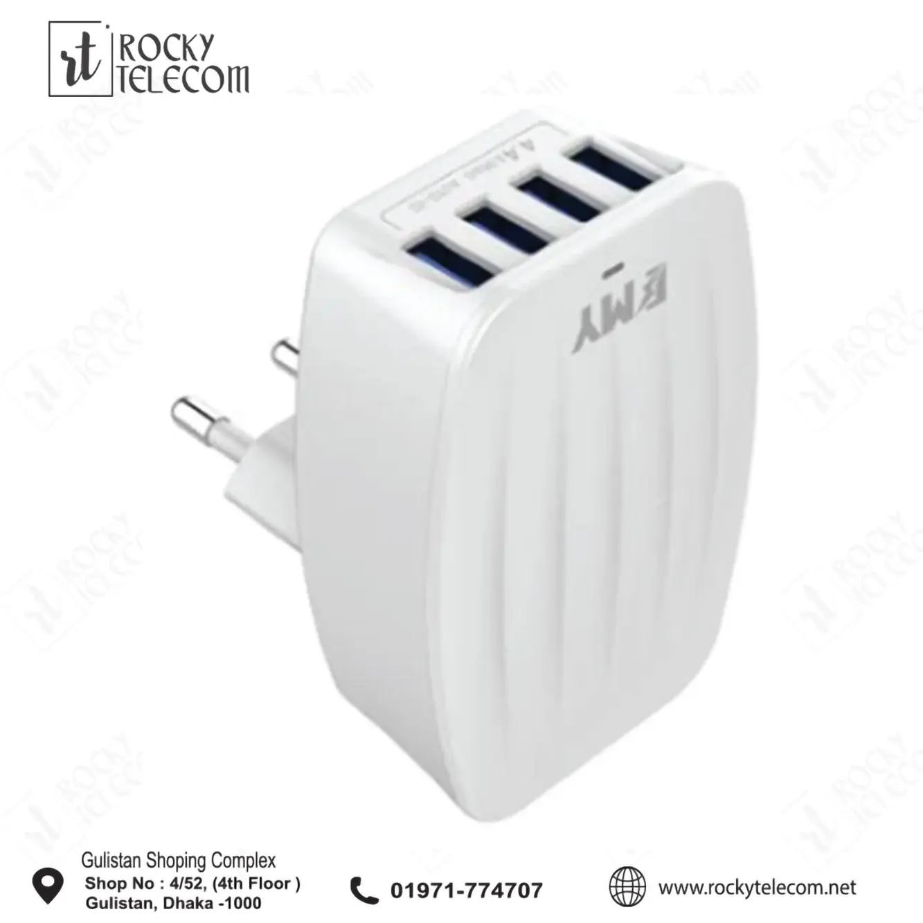 EMY MY-233 Fast Charger 4 PUT USB