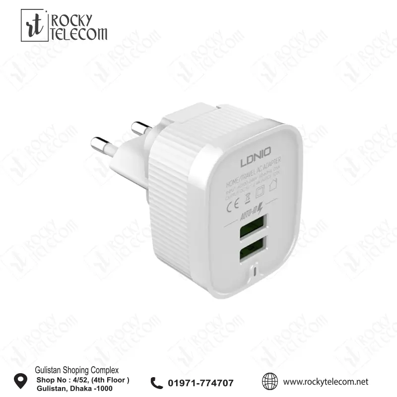 EMY A201 2.4A Dual USB Charger