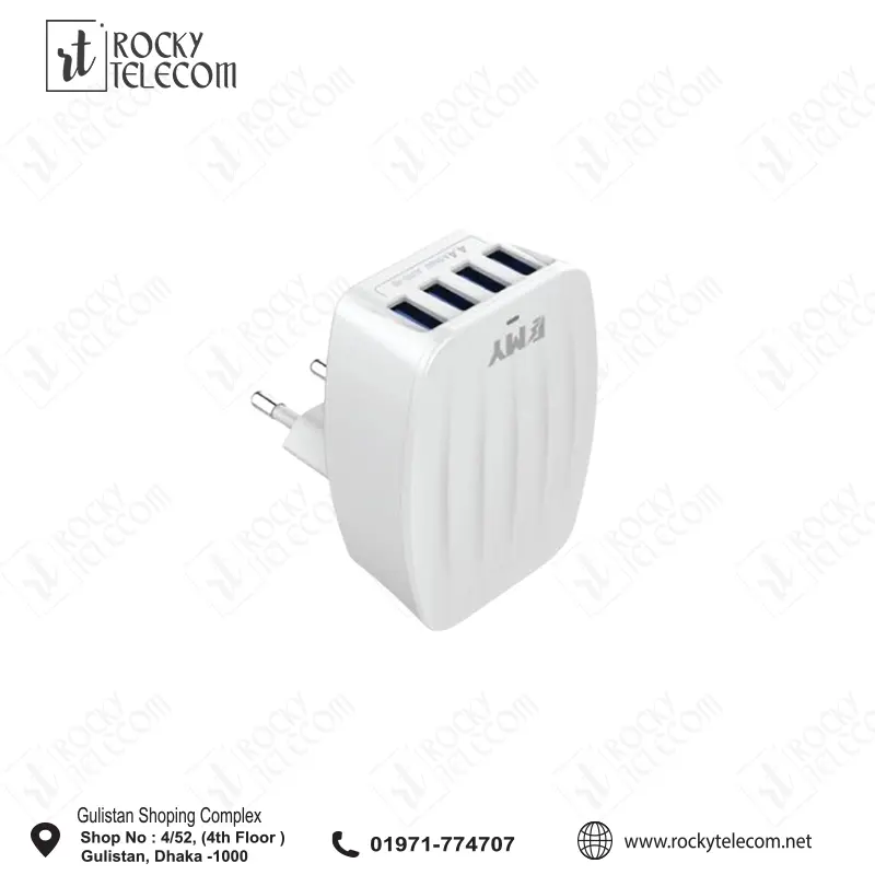 EMY MY-233 Fast Charger 4 PUT USB