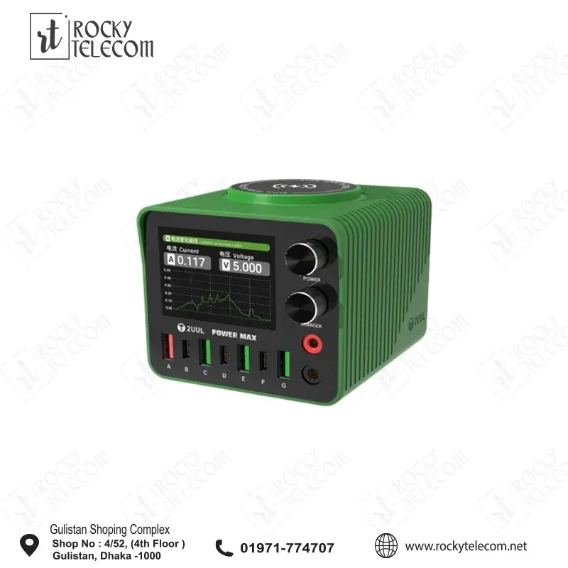 2UUL PC01 Power Max 200W Multi-Port Charger Adjustable Voltage Integrated Power Supply