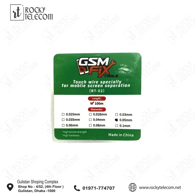 GSM FIX TOOLS TOUCH CUTTING WIRE RT-02 0.05MM