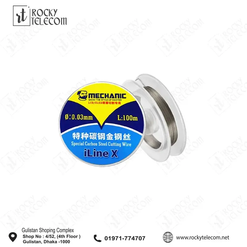 Mechanic ILine X Screen Cutting Separation Wire 0.03mm For Mobile Phone LCD LED Screen Repair High Hardness Cut Tool