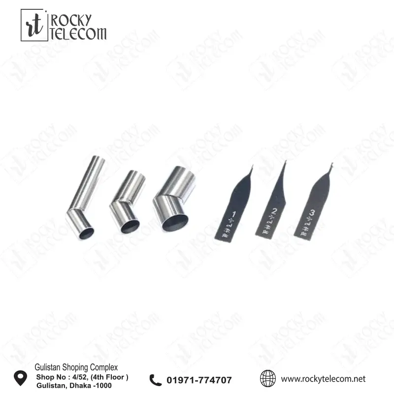 Jabe Bend Nozzle with 45degree for Quick 857 dw+ Quick 86dw+ Hotair station 3pcs