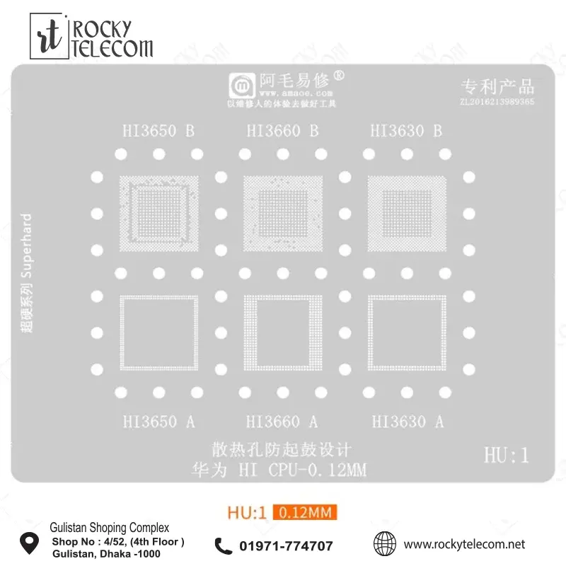 HU1 STENCIL FOR HUAWEI