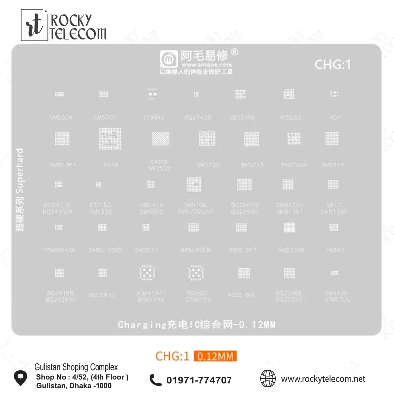 Amaoe CHG1 BGA Reballing Stencil
