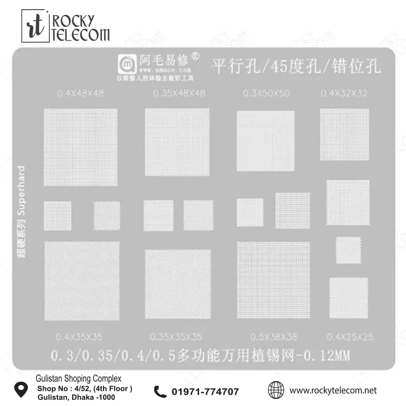 MASTER / UNIVERSAL IC REBALLING PLATE /stencil