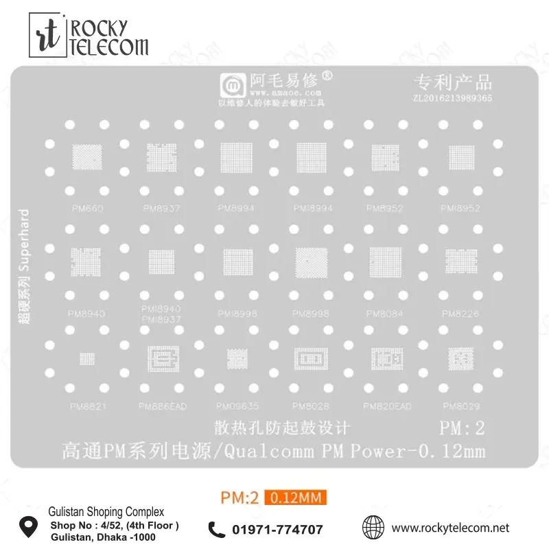 PM2 Stencil For Power IC