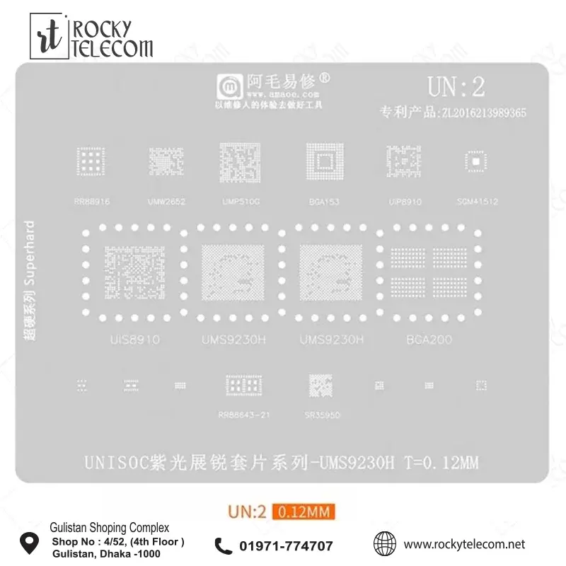 UN2 STENCIL FOR UNISOC