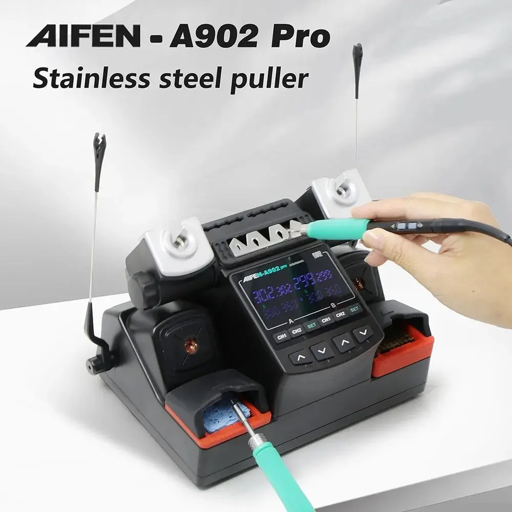 AIFEN A902PRO Soldering Station C115 & C210 Double Station Welding Rework Station