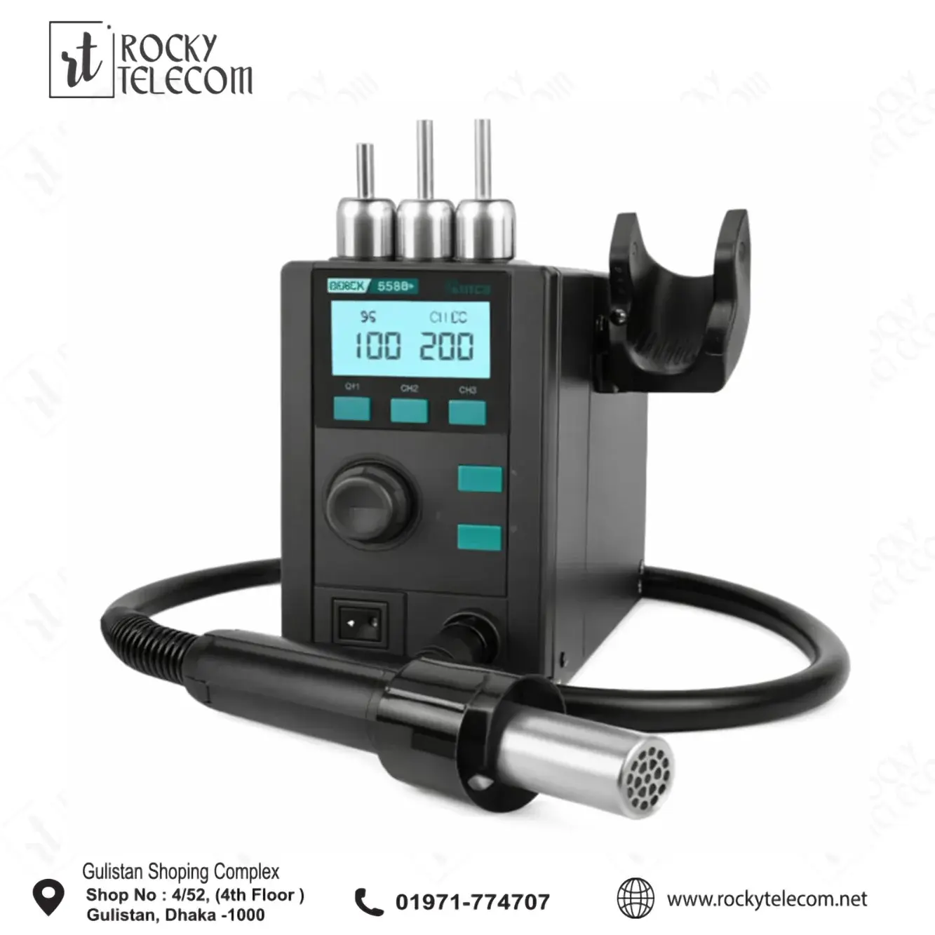 Quick 859D+ Lead-Free Hot Air Desoldering Station – Precision SMD Rework Tool