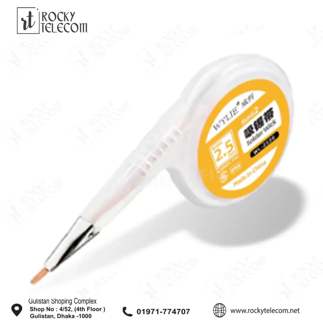 WYLIE 2.5MM SOLDER WICK WL-2530