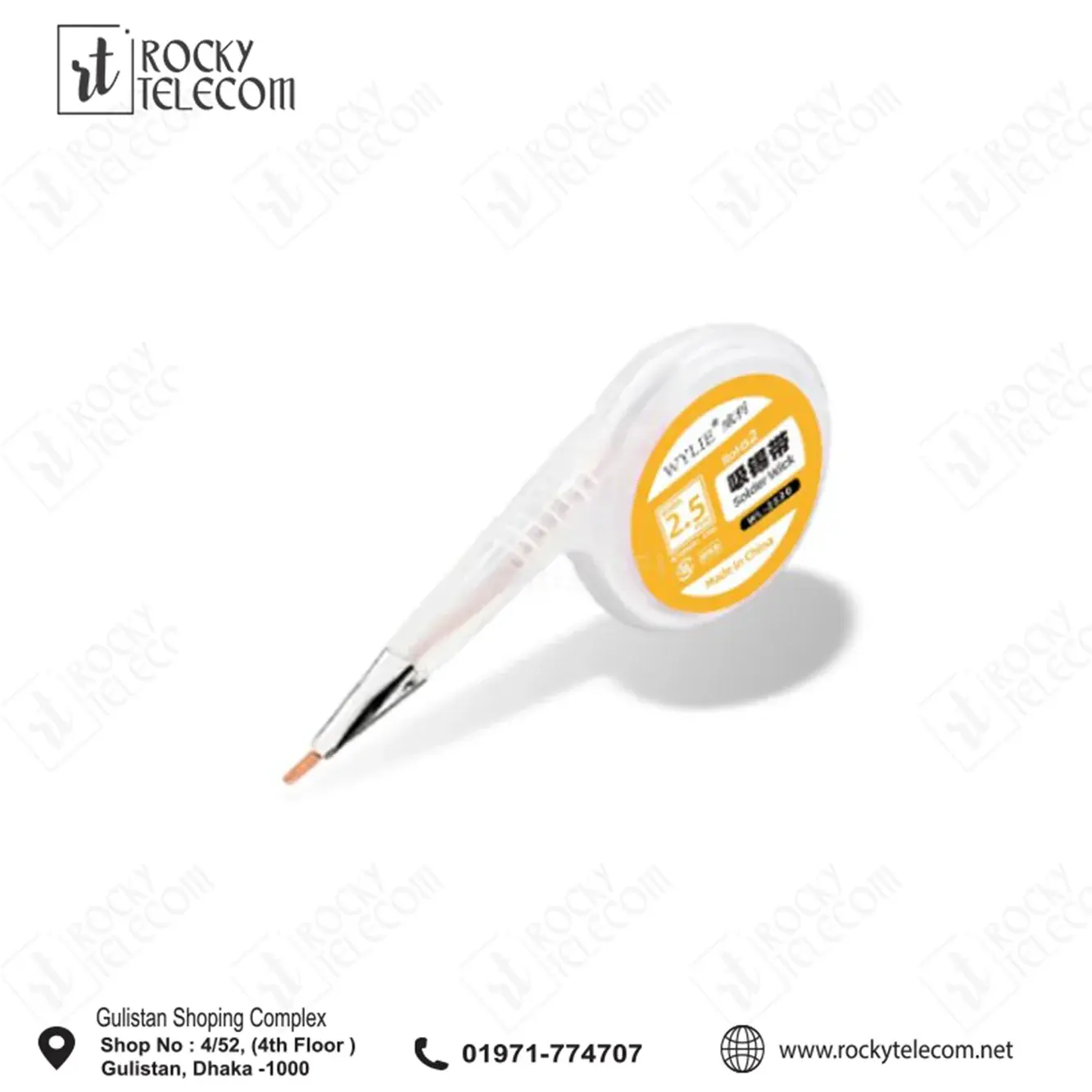 WYLIE 2.5MM SOLDER WICK WL-2530