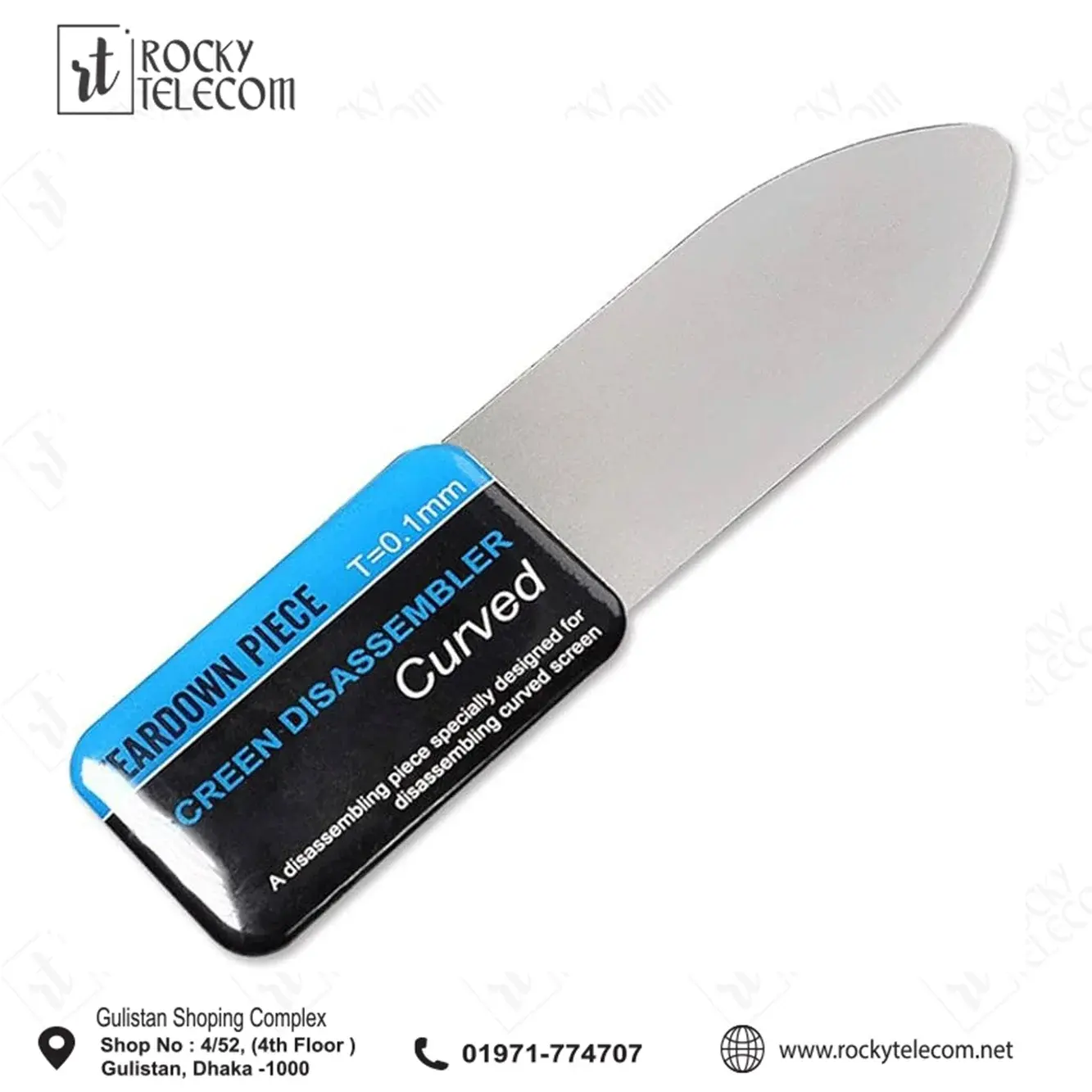 0.1mm Ultra Thin Flexible Steel Disassemble Card for iPhone Samsung Curved Screen Opening Repair Tools
