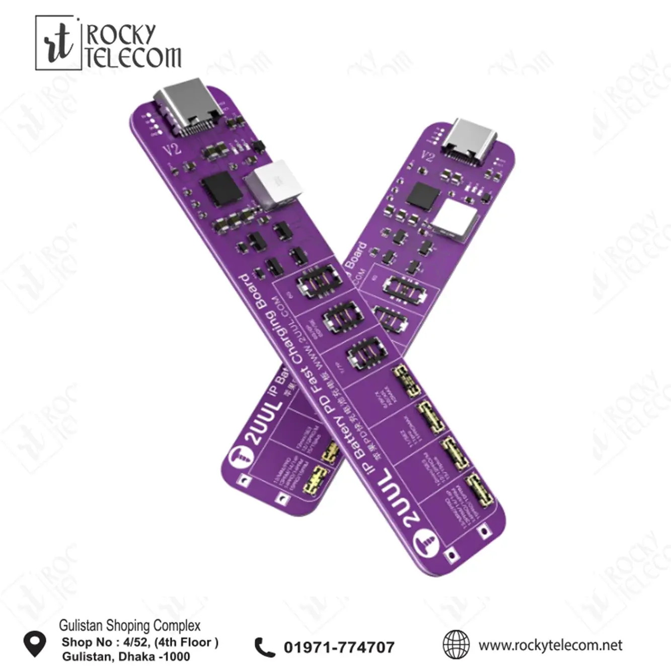 2UUL BT01 Battery PD Fast Charging & Activation Board for iP 6-15PM