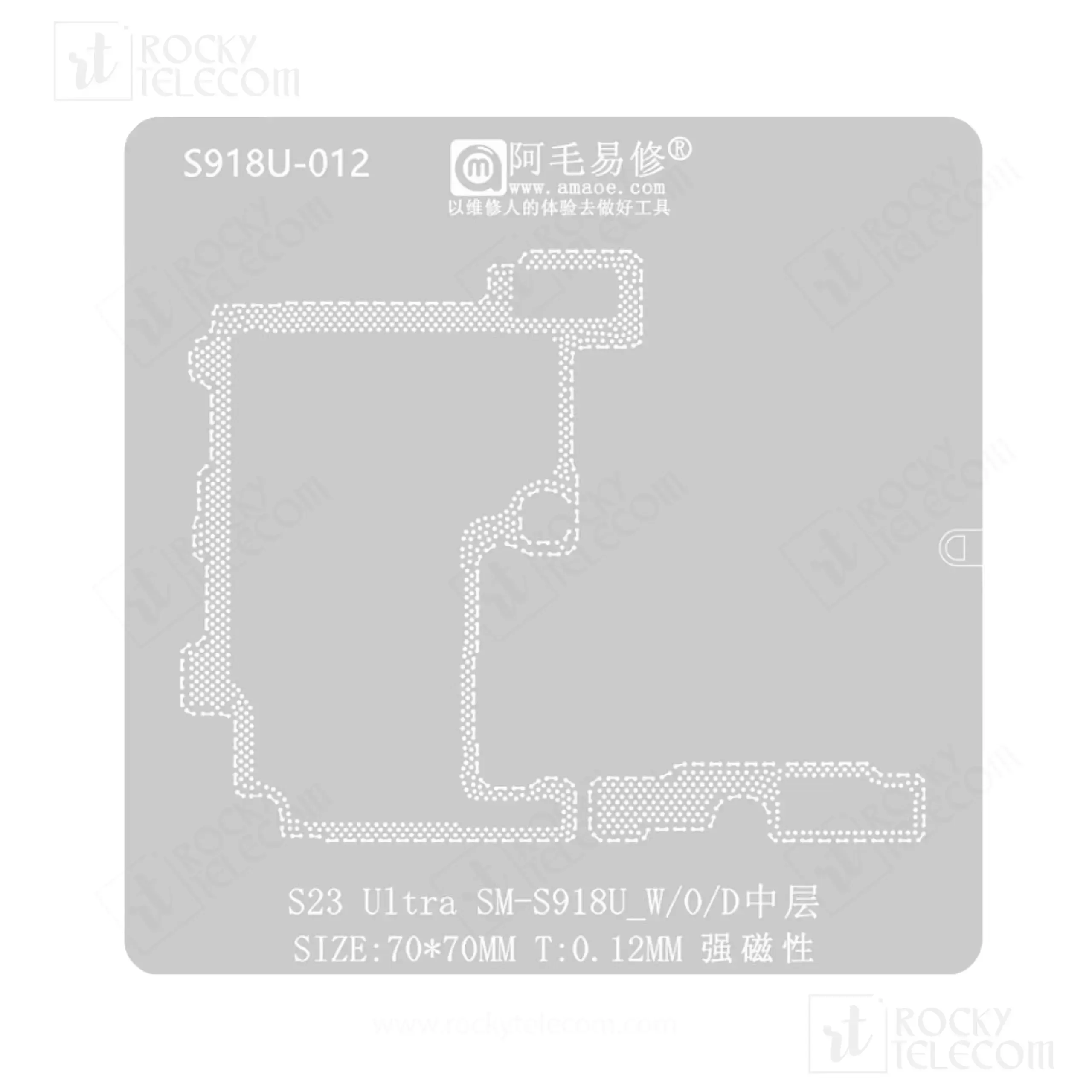 S23 Ultra S918U Middle Layer reballing Plate