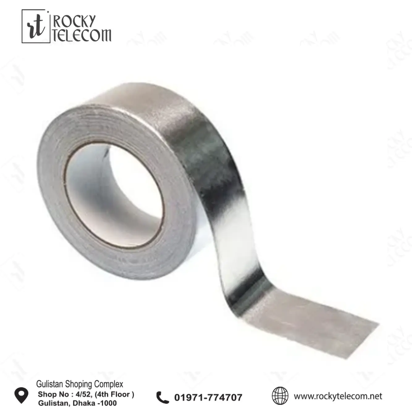 Silver Tape Heat Resistant Fireproof Self Adhesive Aluminum Foil Tape
