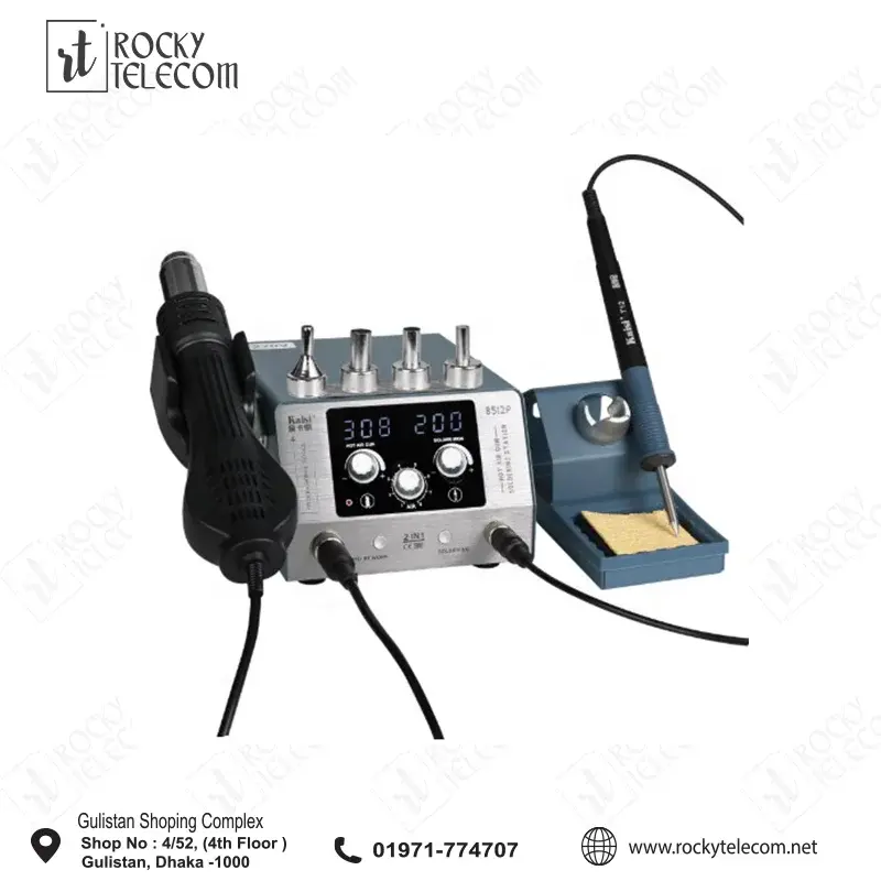 Kaisi 8521P 2-in-1 Constant Temperature Digital Display Hot Air Gun Soldering Iron Rework Station