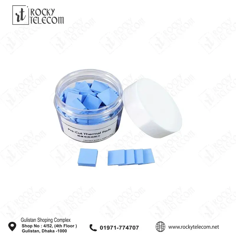 Thermal Pads 100pcs/Box 12X12X15mm Silicone Heat Sink for Board